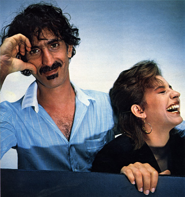 Frank Zappa with daughter Moon Unit
